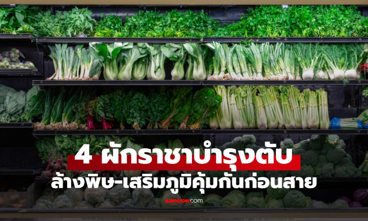 4 ผักราชินีช่วยชีวิตตับ! กินทุกวันตับสะอาด ผิวสวย ล้างพิษก่อนสายเกินแก้!